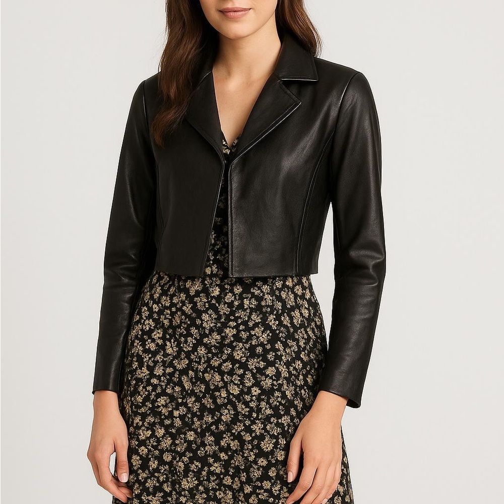 Women's Black Leather Jacket
